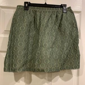JCrew silk and linen mini skirt